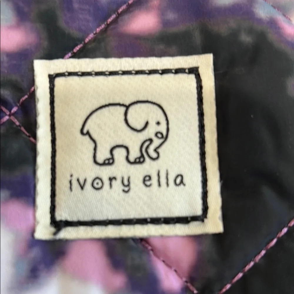 Ivory Ella Tie-Dye Quilted Sleeve - Purple, Pink, White